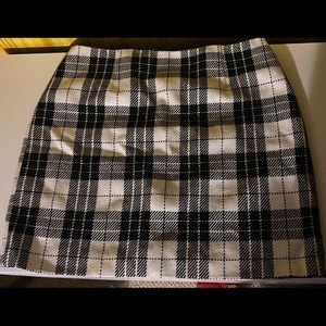 white house black market checkered skirt